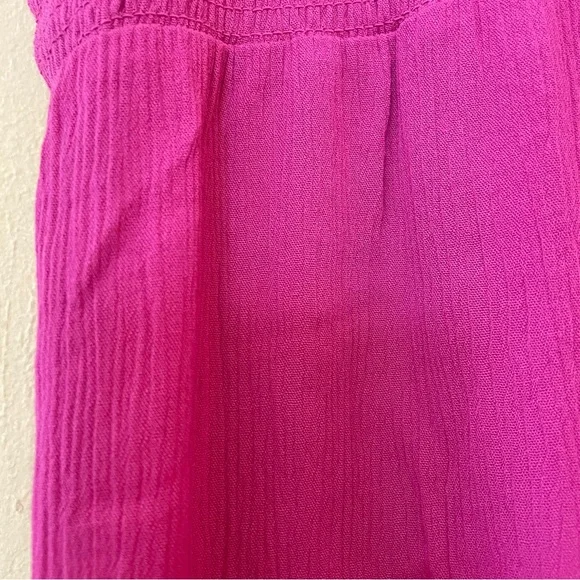 Knox Rose Sleeveless Smocked Pink Dress Sz-Small - Picture 7 of 9